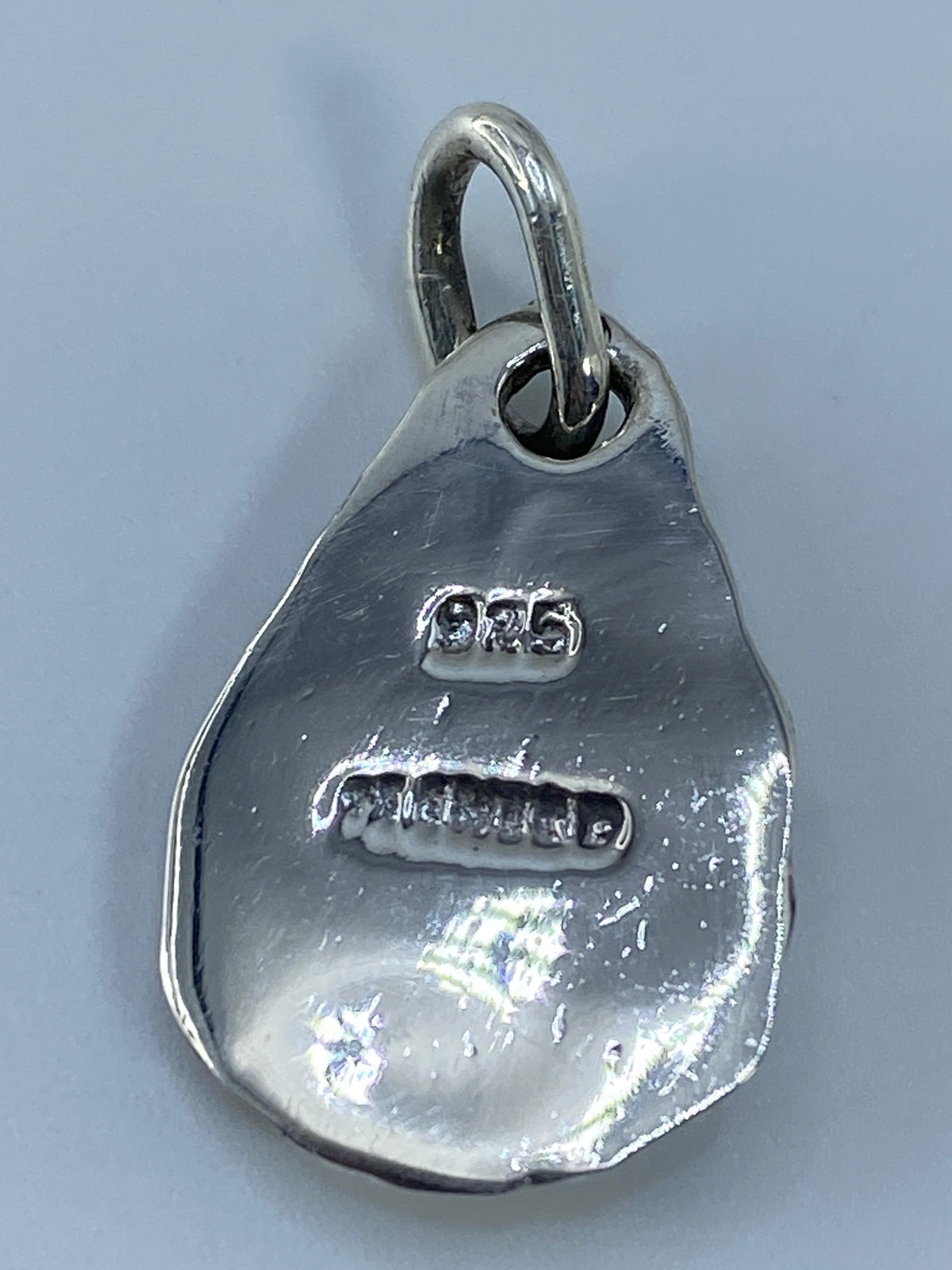 Dije de Plata Gota con Piedra Verde — Taxco 925 — foto 5