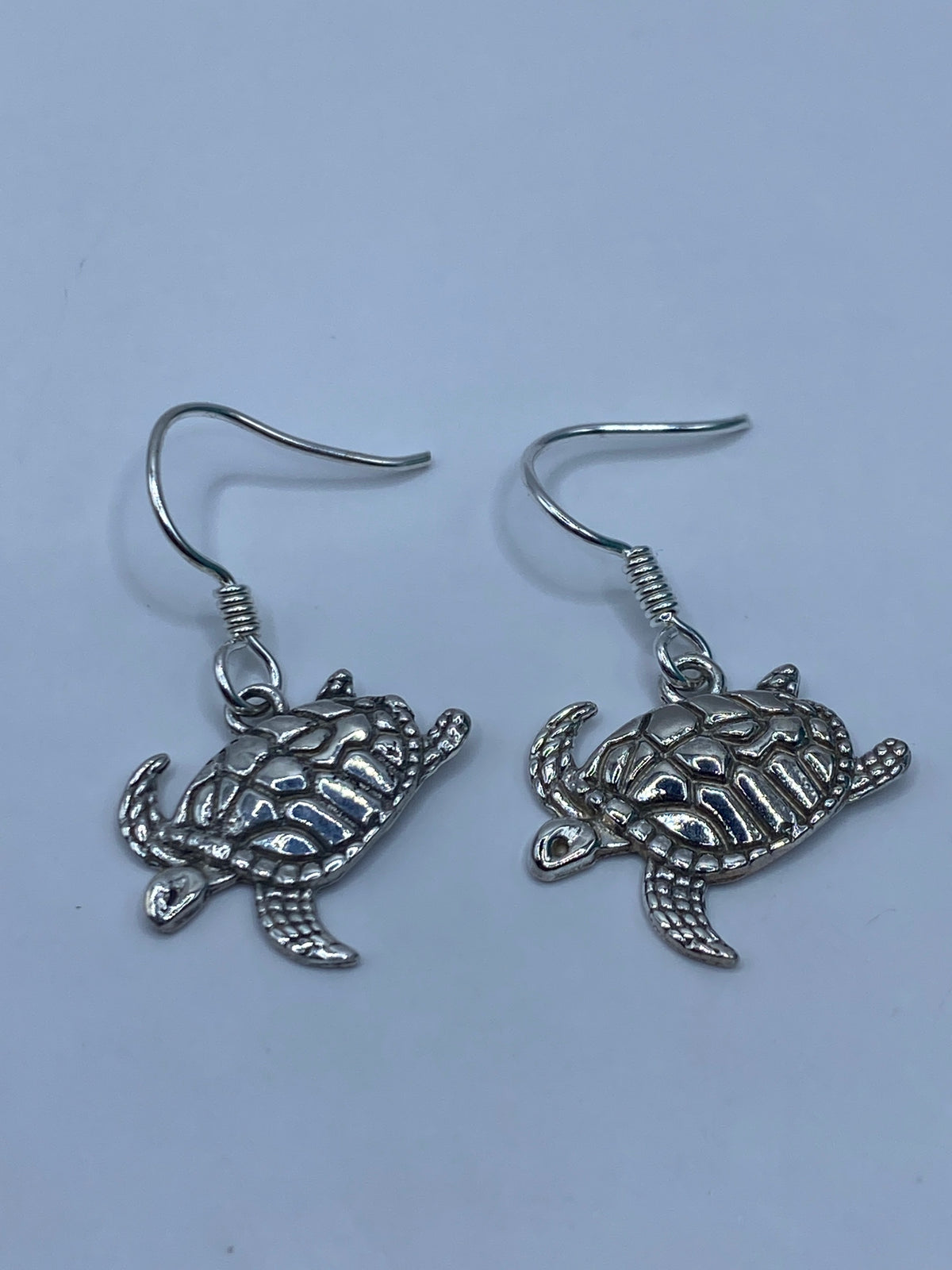 Aretes Tortuga Marina de Plata Repujada — Taxco 925 — foto 5