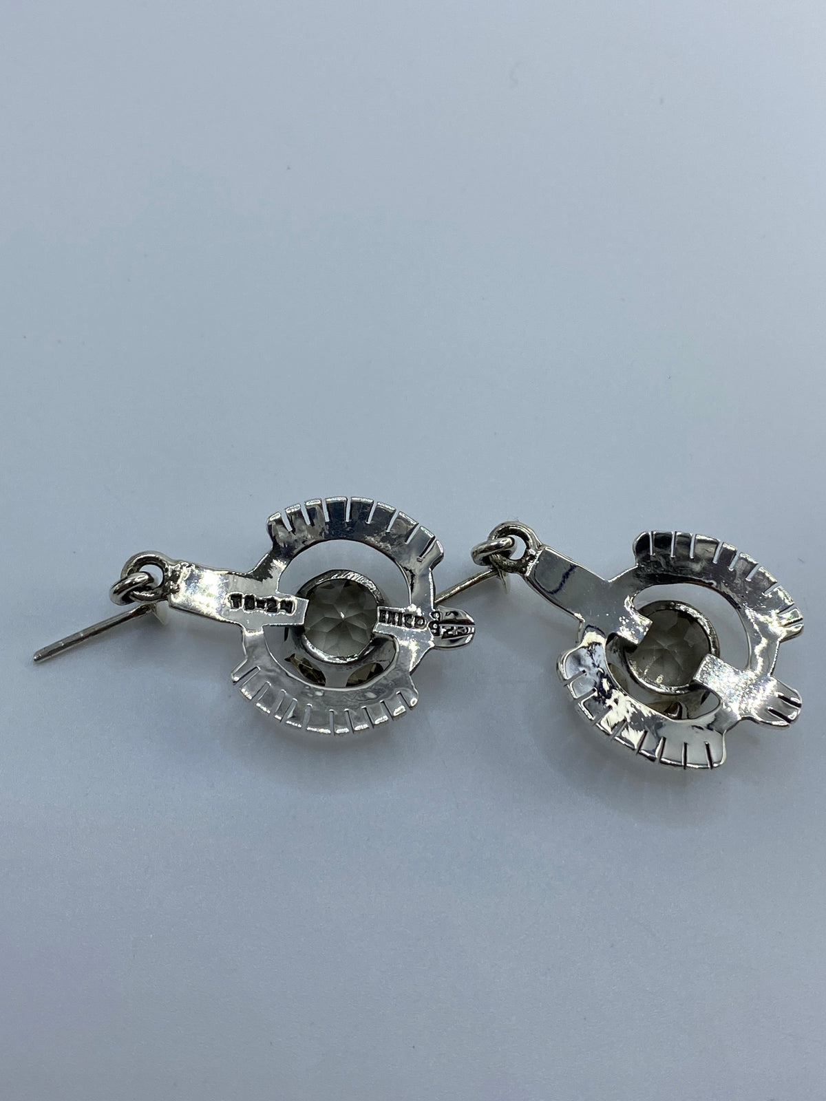 Aretes de Plata con Circonia Cristalina — Taxco 950 — foto 5