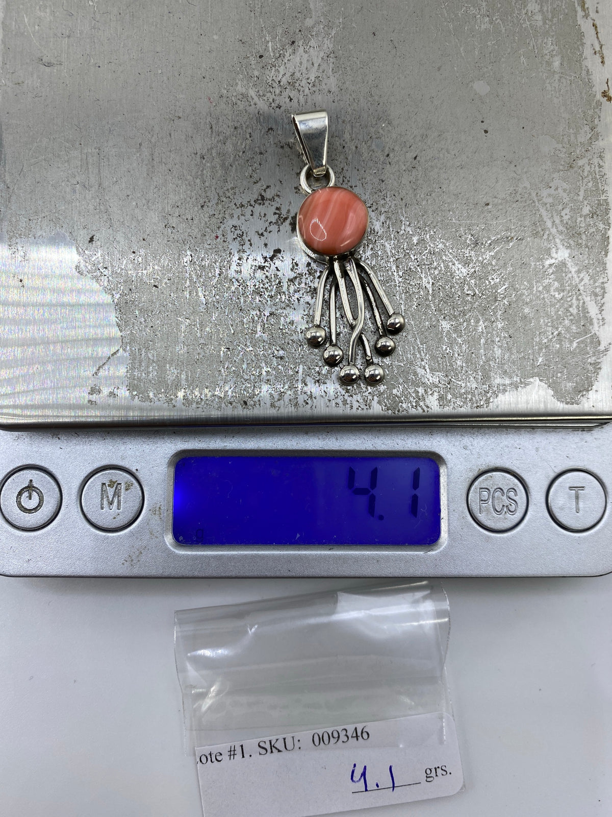 Dije de Plata con Piedra Rosa — Taxco 925 — foto 6