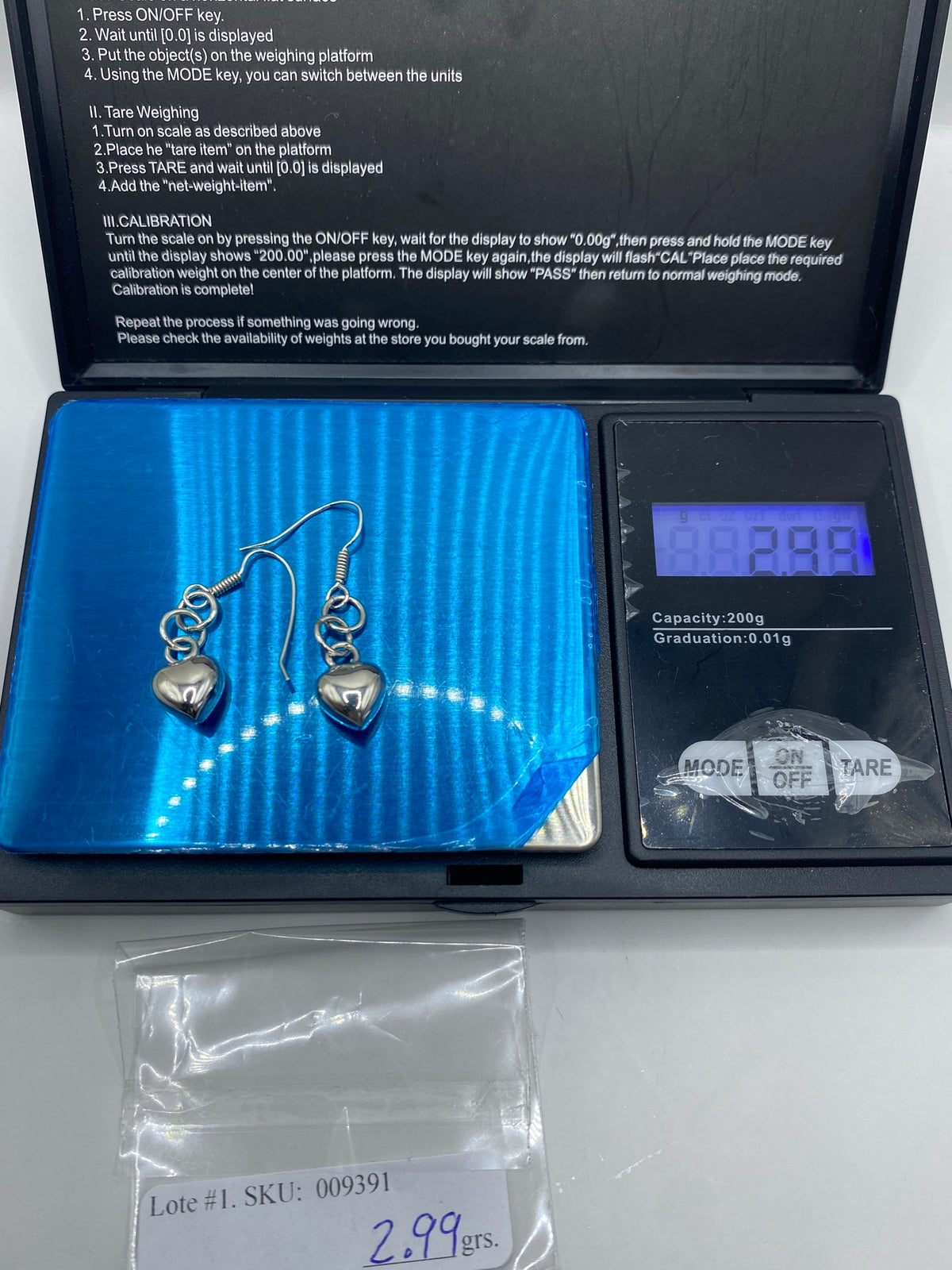 Aretes de Plata Corazón Cartoneado — Taxco 925 — foto 6