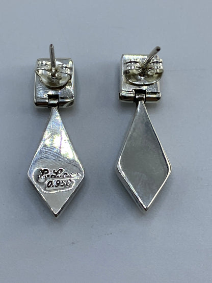 Aretes de Plata 950 con Malaquita Verde — Taxco — foto 5