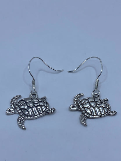 Aretes de Plata Tortuga Marina Repujada — Taxco 925 — foto 5