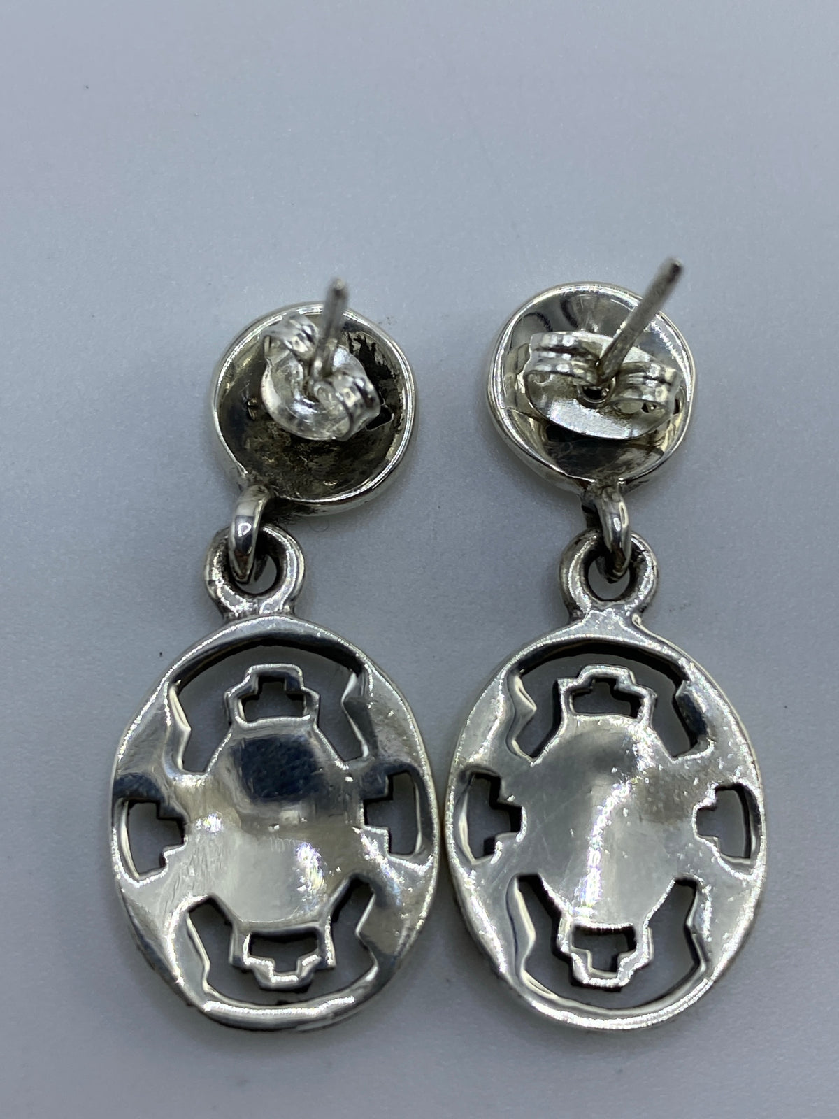 Aretes de Plata Ópalo de Fuego Multicolor — Taxco 925 — foto 5