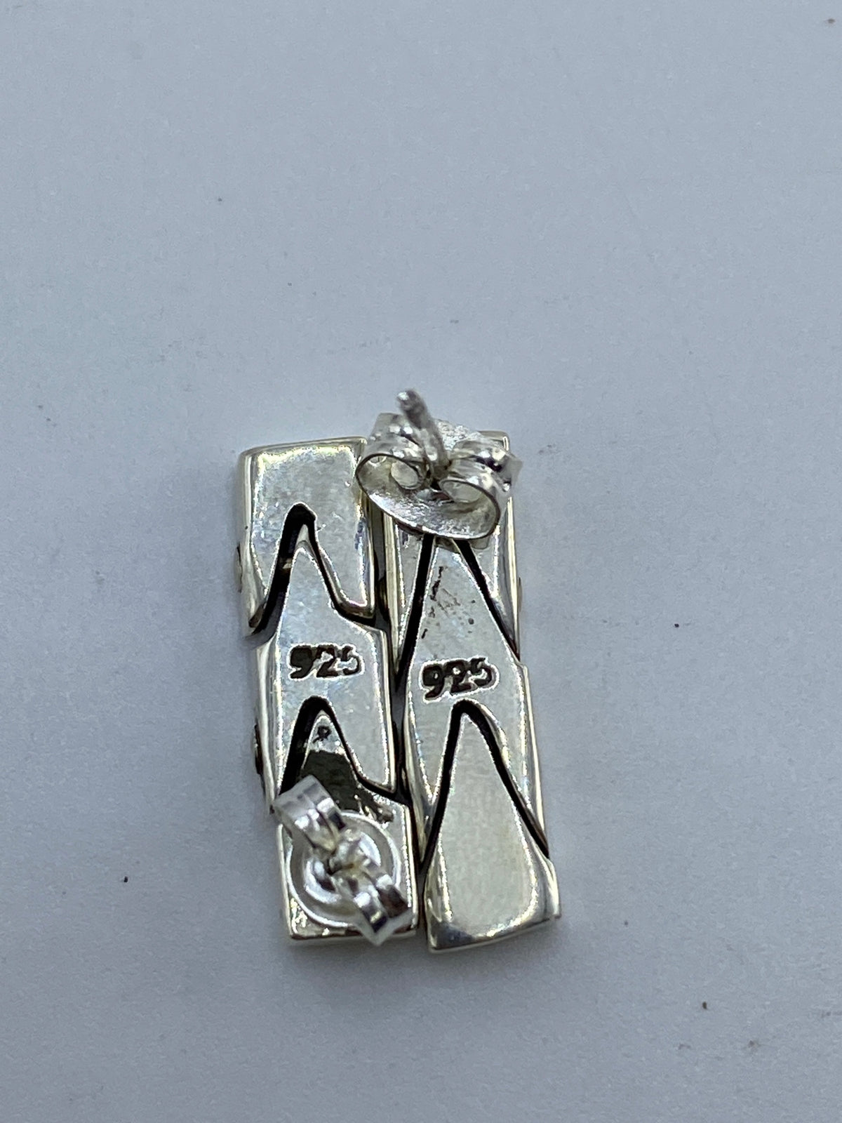 Aretes de Plata Cartoneado Geométrico — Taxco 925 — foto 5