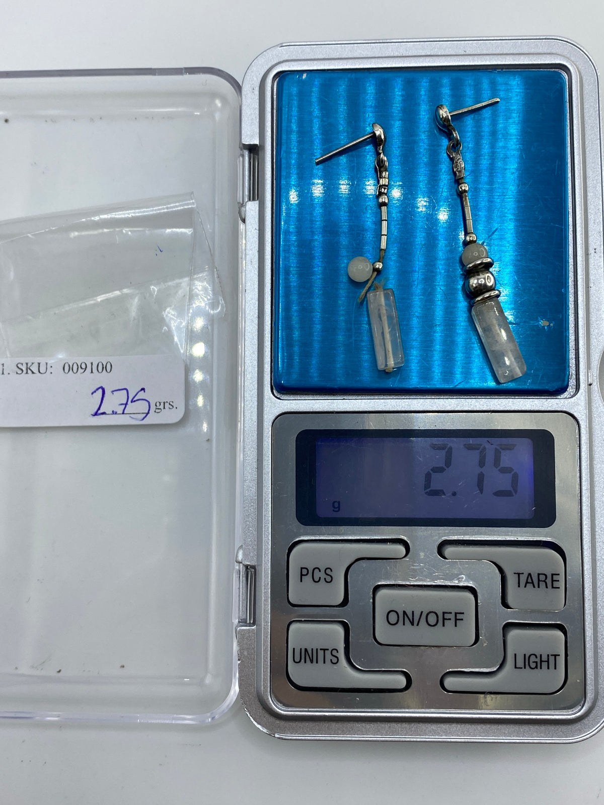 Aretes de Plata con Cuarzo Blanco — Taxco 925 — foto 6