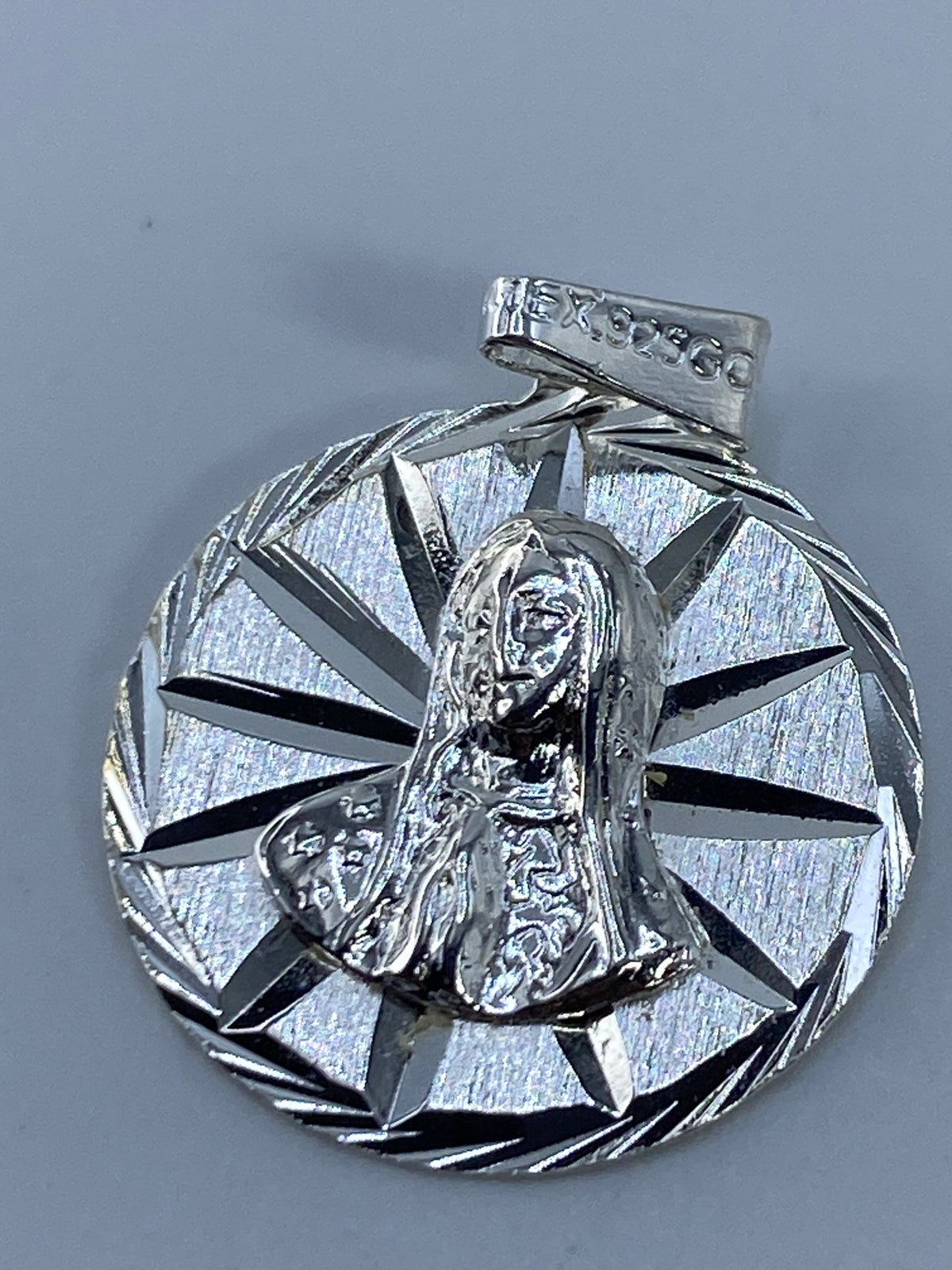Dije de Plata Virgen María Repujado — Taxco 925 — foto 5