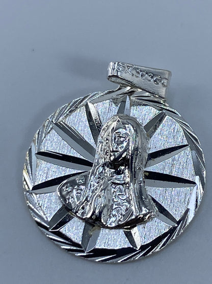 Dije de Plata Virgen María Repujado — Taxco 925 — foto 5
