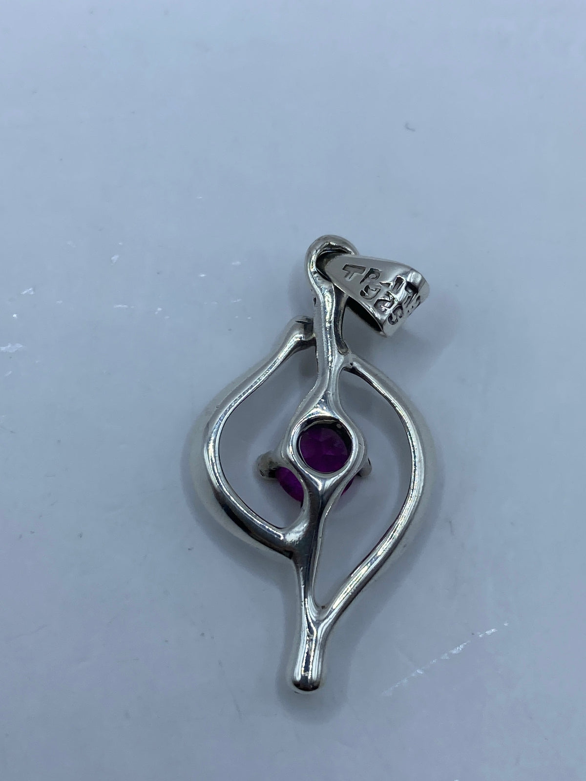 Dije de Plata con Circonia Rosa — Taxco 925 — foto 5