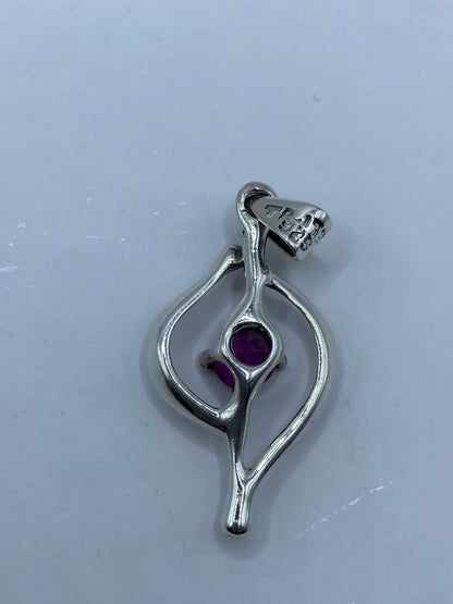 Dije de Plata con Circonia Rosa — Taxco 925 — foto 5