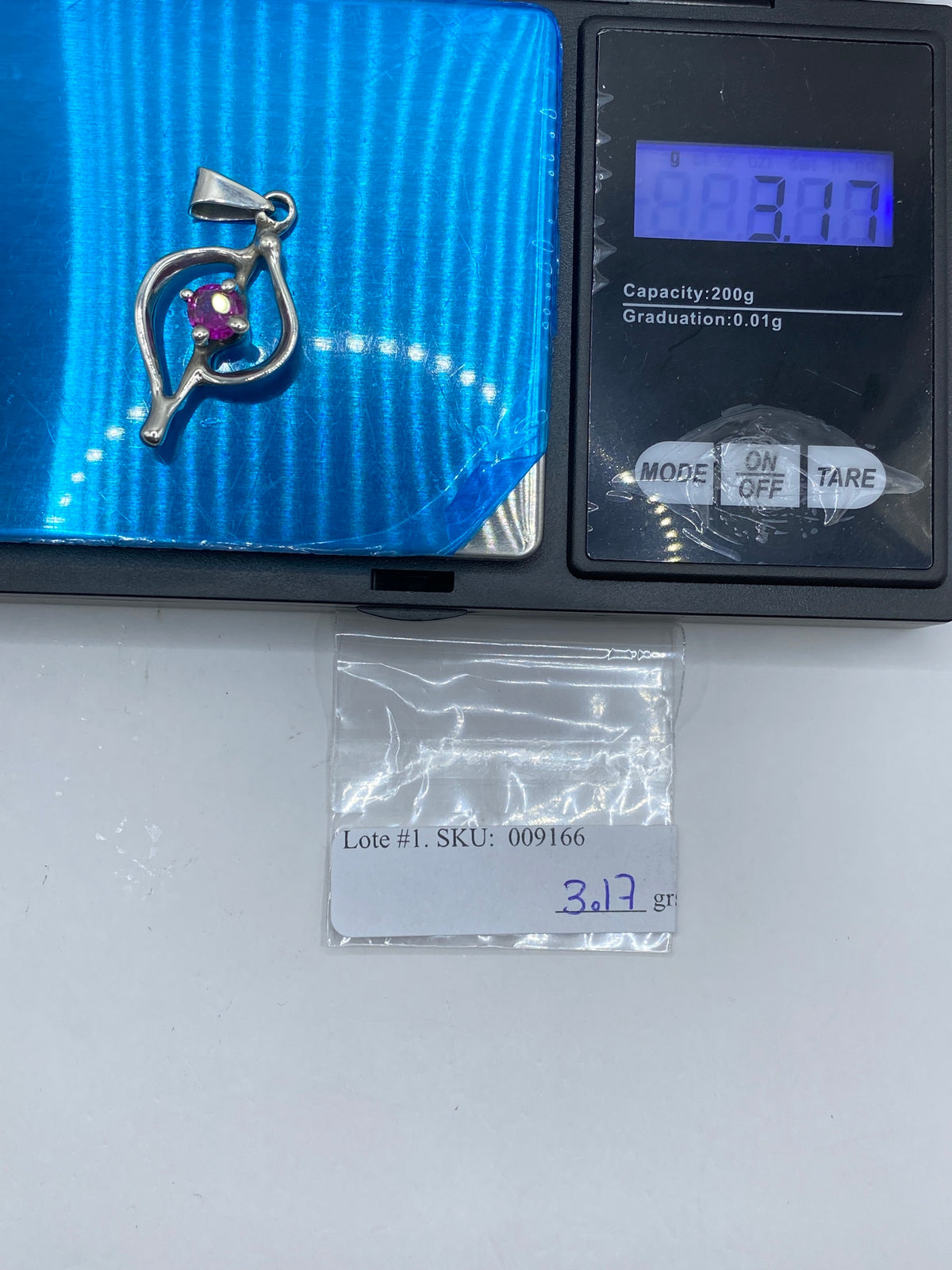 Dije de Plata con Circonia Rosa — Taxco 925 — foto 6