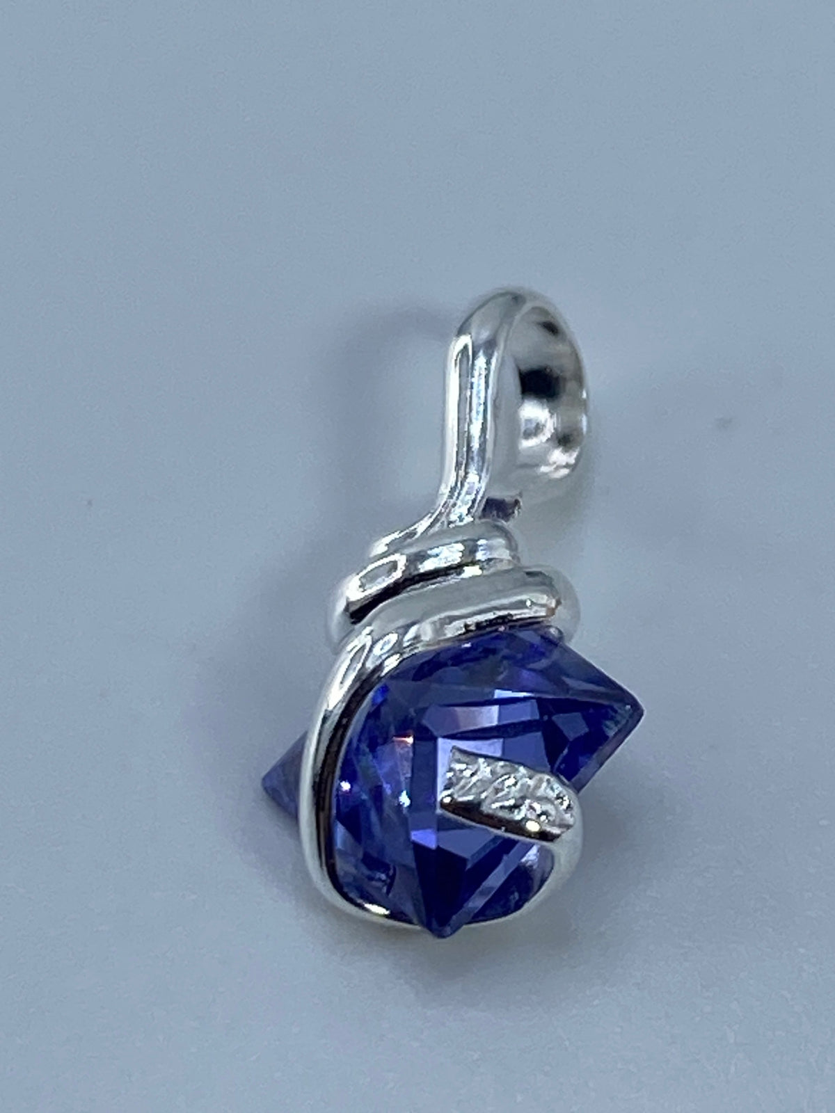 Dije Plata Circonia Azul — Taxco 925 — foto 5
