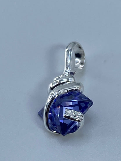 Dije Plata Circonia Azul — Taxco 925 — foto 5
