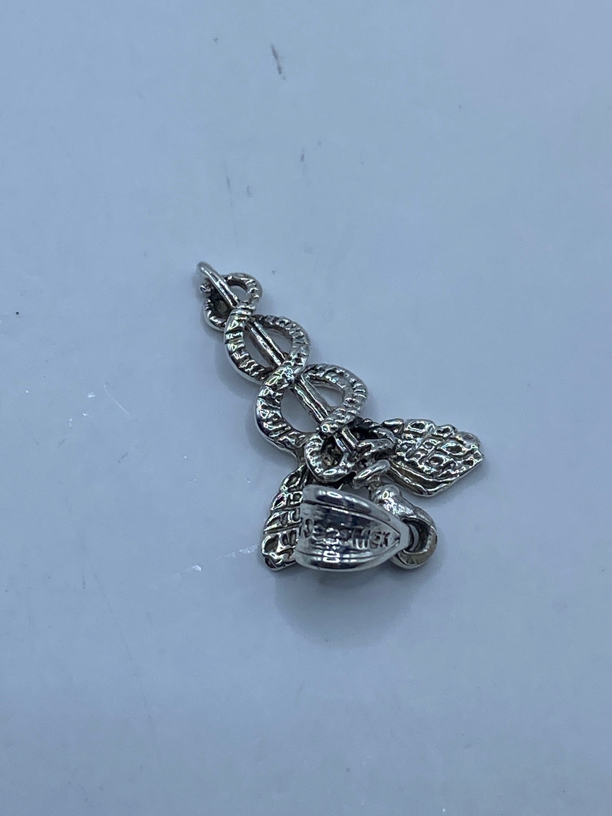 Dije Caduceo de Plata 925 — Símbolo de Medicina — foto 5