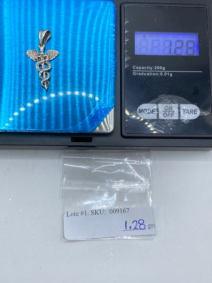 Dije Caduceo de Plata 925 — Símbolo de Medicina — foto 6
