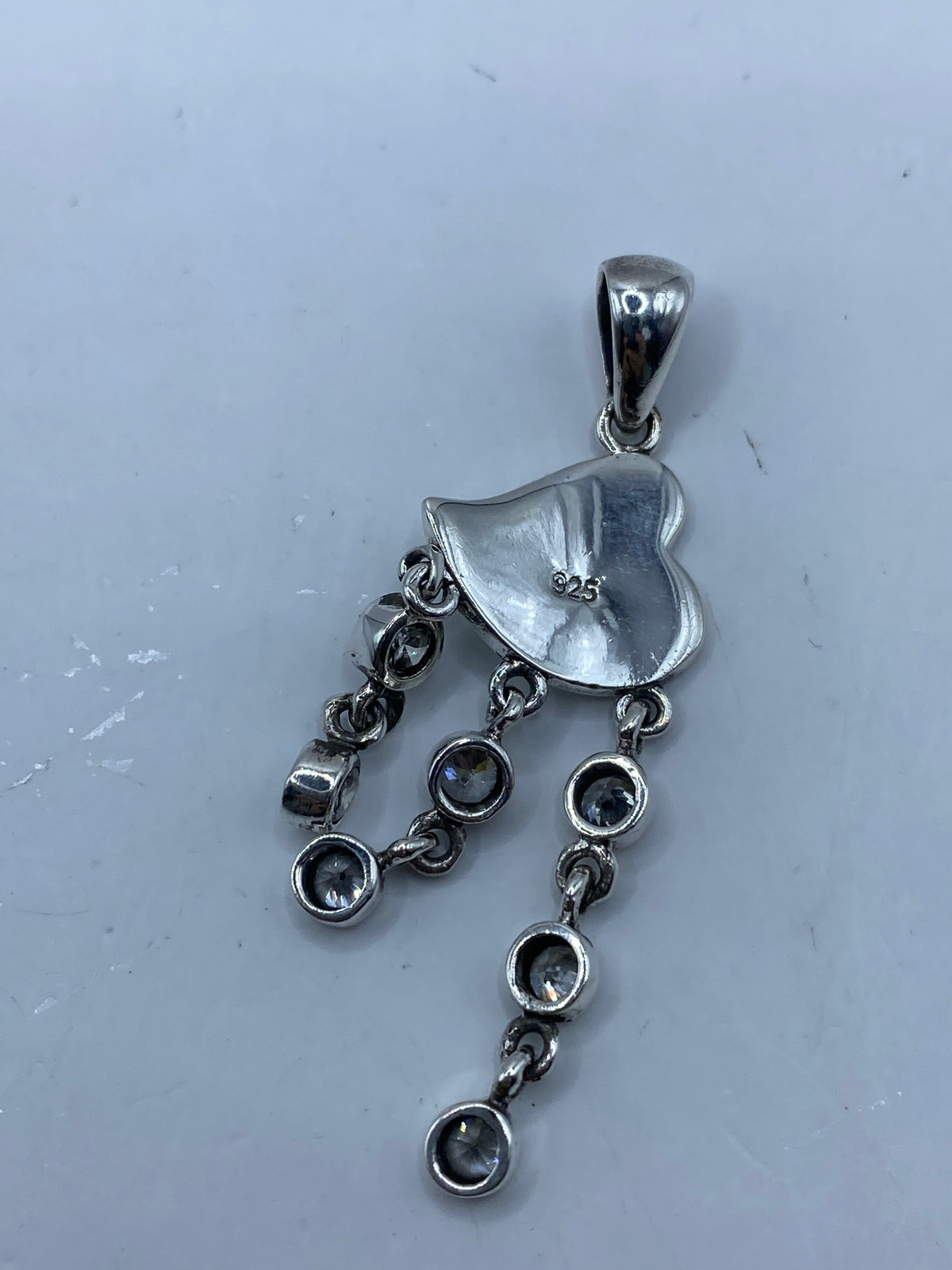 Dije Corazón Plata 925 con Circonia y Perla — Taxco — foto 5