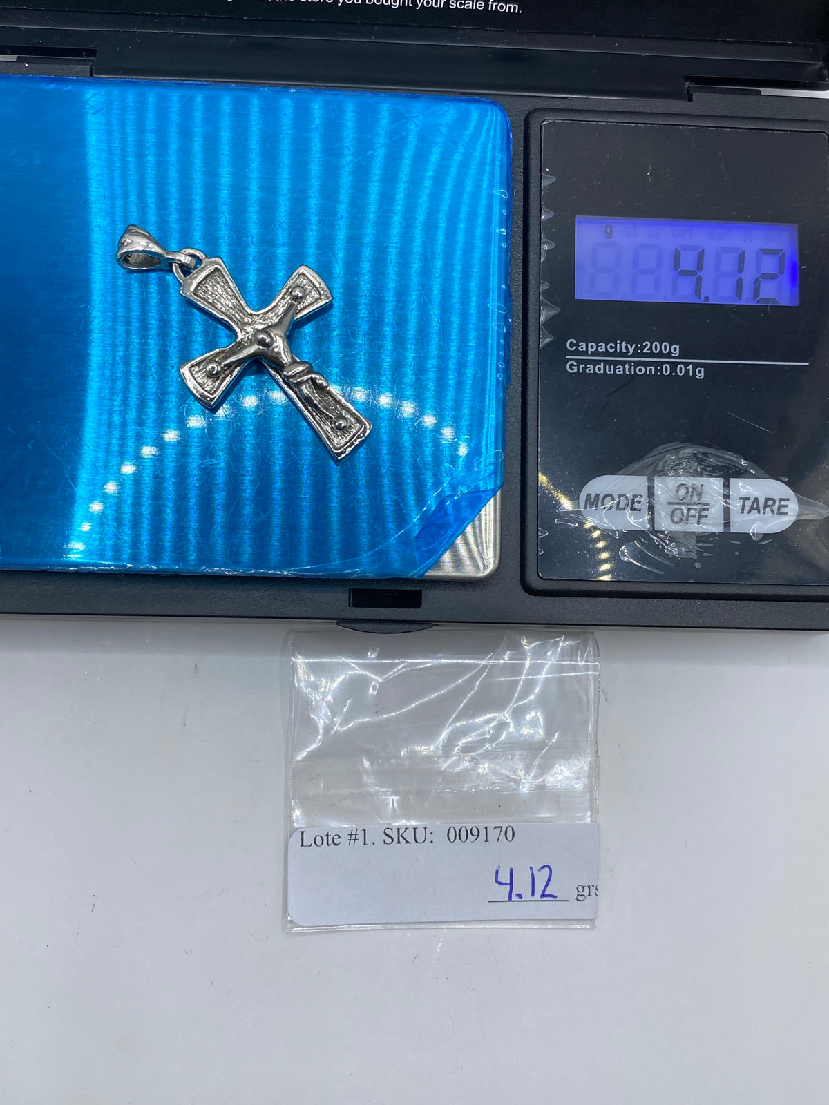 Dije Cruz con Jesús Crucificado de Plata 925 — Taxco — foto 6