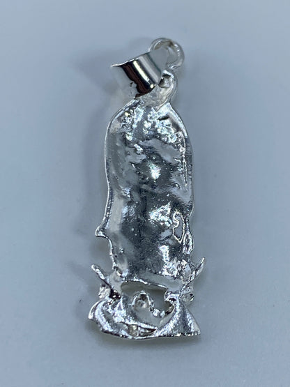 Dije Virgen María de Plata Repujada — Taxco 925 — foto 5
