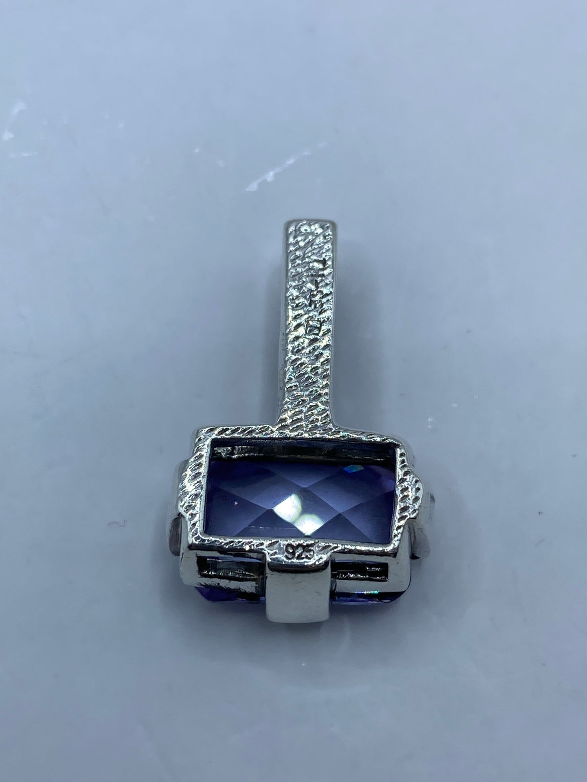 Dije de Plata con Micro-Circonia y Circonia Morada — Taxco 925 — foto 5