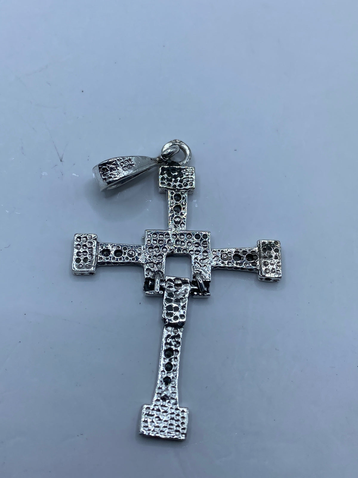 Cruz de Plata 925 con Circonia Blanca — Taxco — foto 5