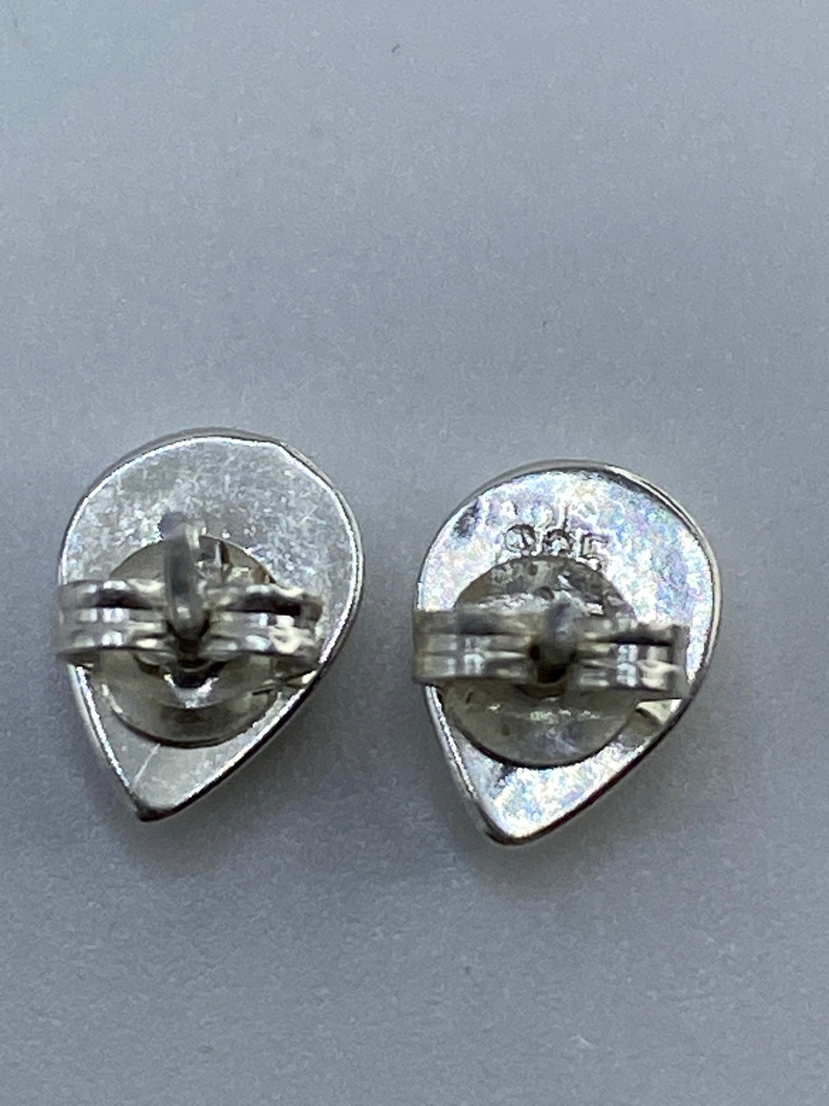 Aretes de Plata con Ópalo de Fuego Azul — Taxco 925 — foto 5