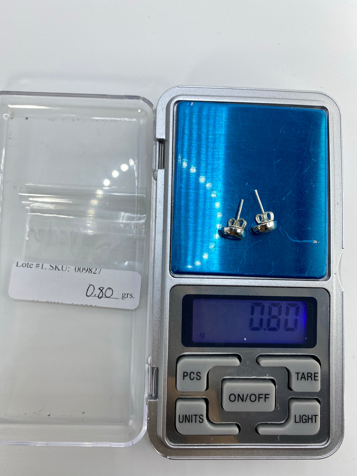 Aretes de Plata con Ópalo de Fuego Azul — Taxco 925 — foto 6