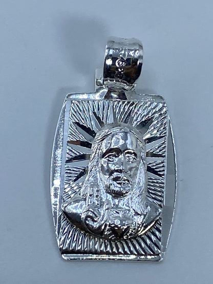 Dije de Plata Repujado Rostro Religioso — Taxco 925 — foto 5