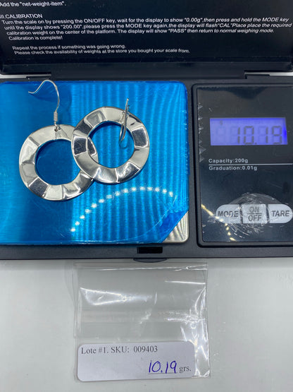 Aretes de Plata Repujado Redondos — Taxco 925 — foto 6