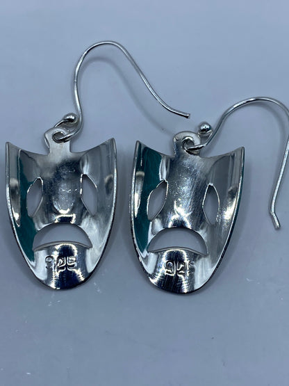 Aretes de Plata Calado con Caritas Teatrales — Taxco 925 — foto 5