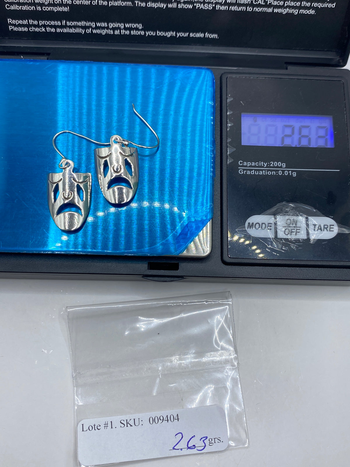 Aretes de Plata Calado con Caritas Teatrales — Taxco 925 — foto 6