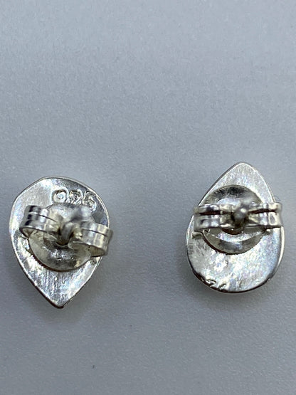 Aretes de Plata con Ópalo de Fuego — Taxco 925 — foto 5