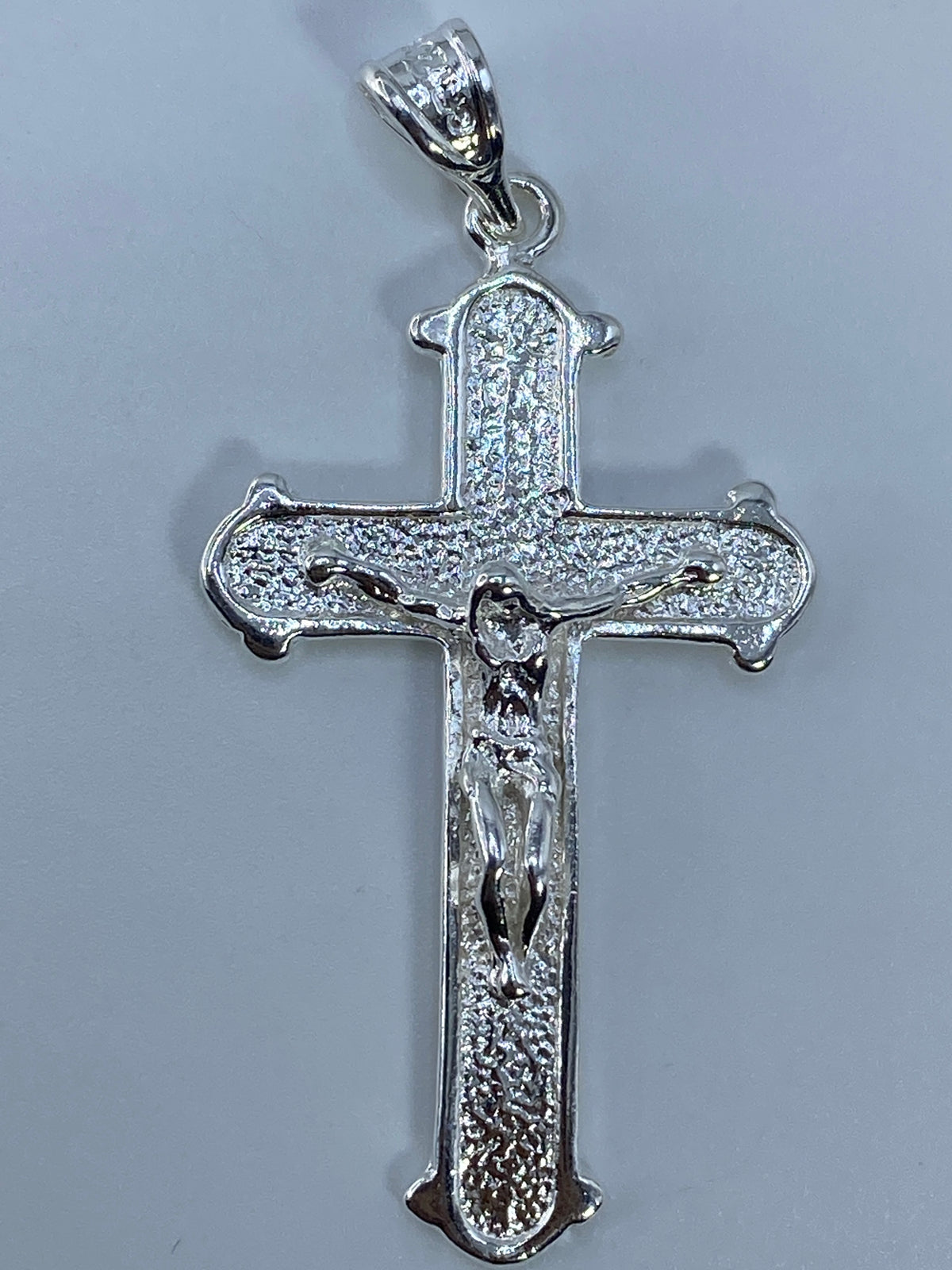 Crucifijo de Plata Repujado — Dije Taxco 925 — foto 5