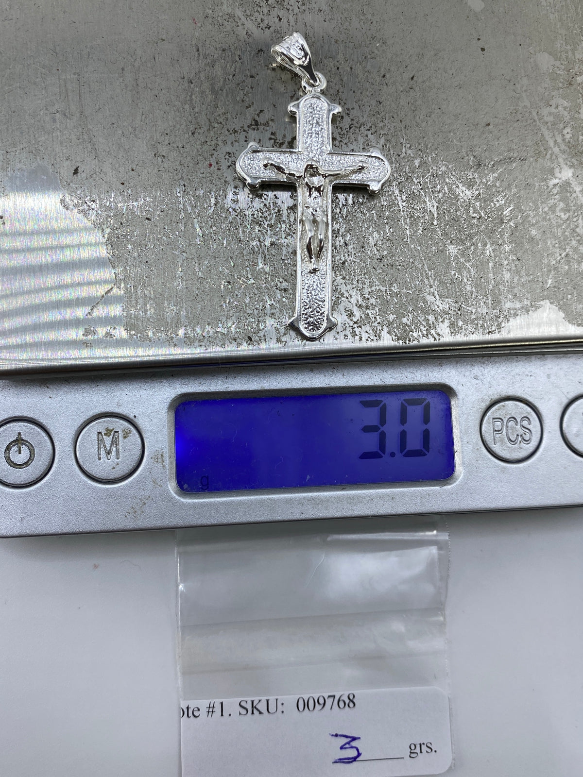 Crucifijo de Plata Repujado — Dije Taxco 925 — foto 6