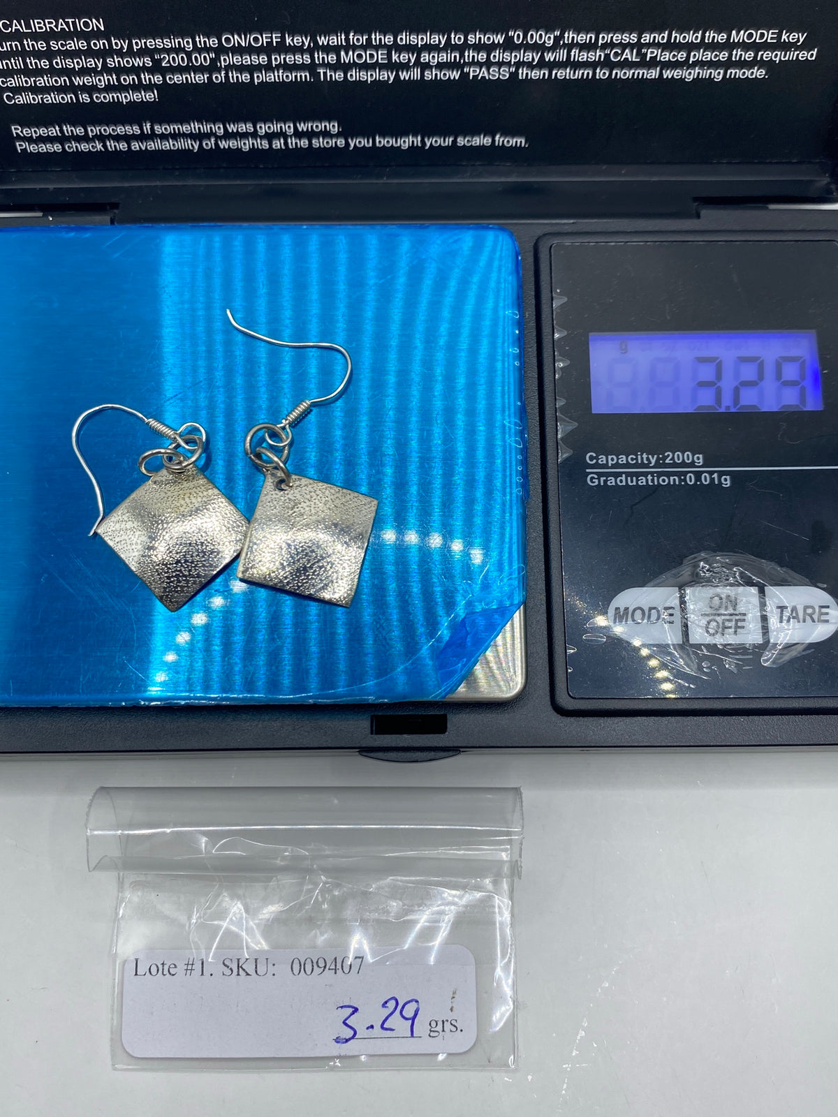 Aretes de Plata Repujado Geométricos — Taxco 925 — foto 6