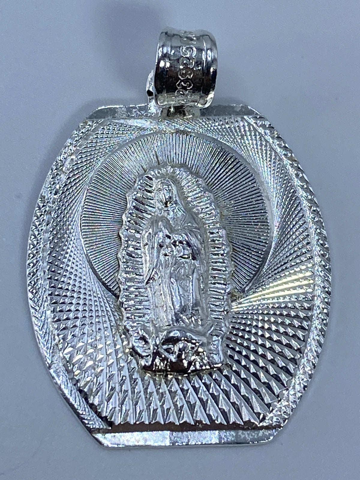 Dije Virgen de Guadalupe Plata Repujado — Taxco 925 — foto 5
