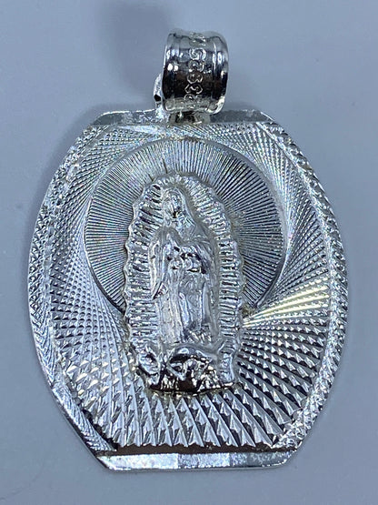 Dije Virgen de Guadalupe Plata Repujado — Taxco 925 — foto 5