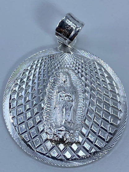 Dije de Plata Repujado Virgen de Guadalupe — Taxco 925 — foto 5