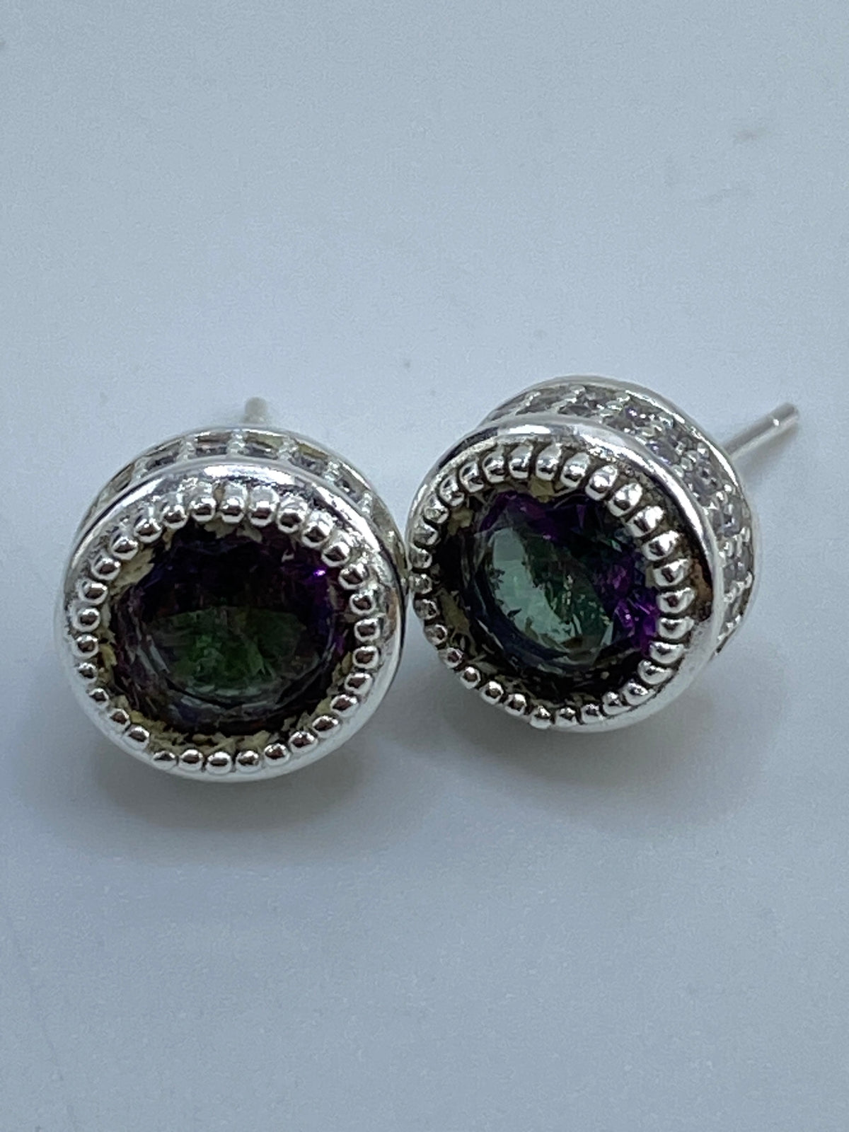 Aretes de Plata Circonia Multicolor — Taxco 925 — foto 5