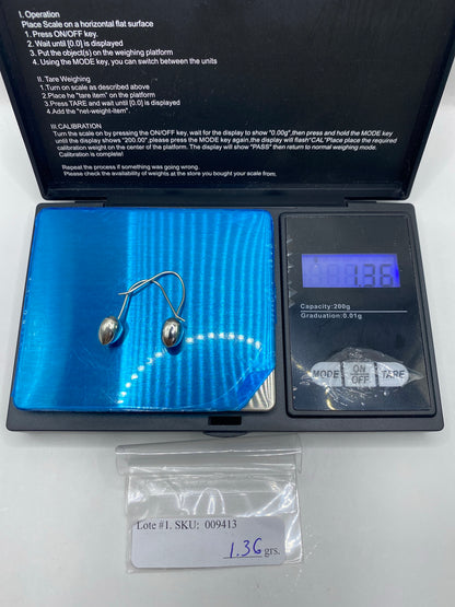 Aretes de Plata Cartoneado Minimalista — Taxco 925 — foto 6