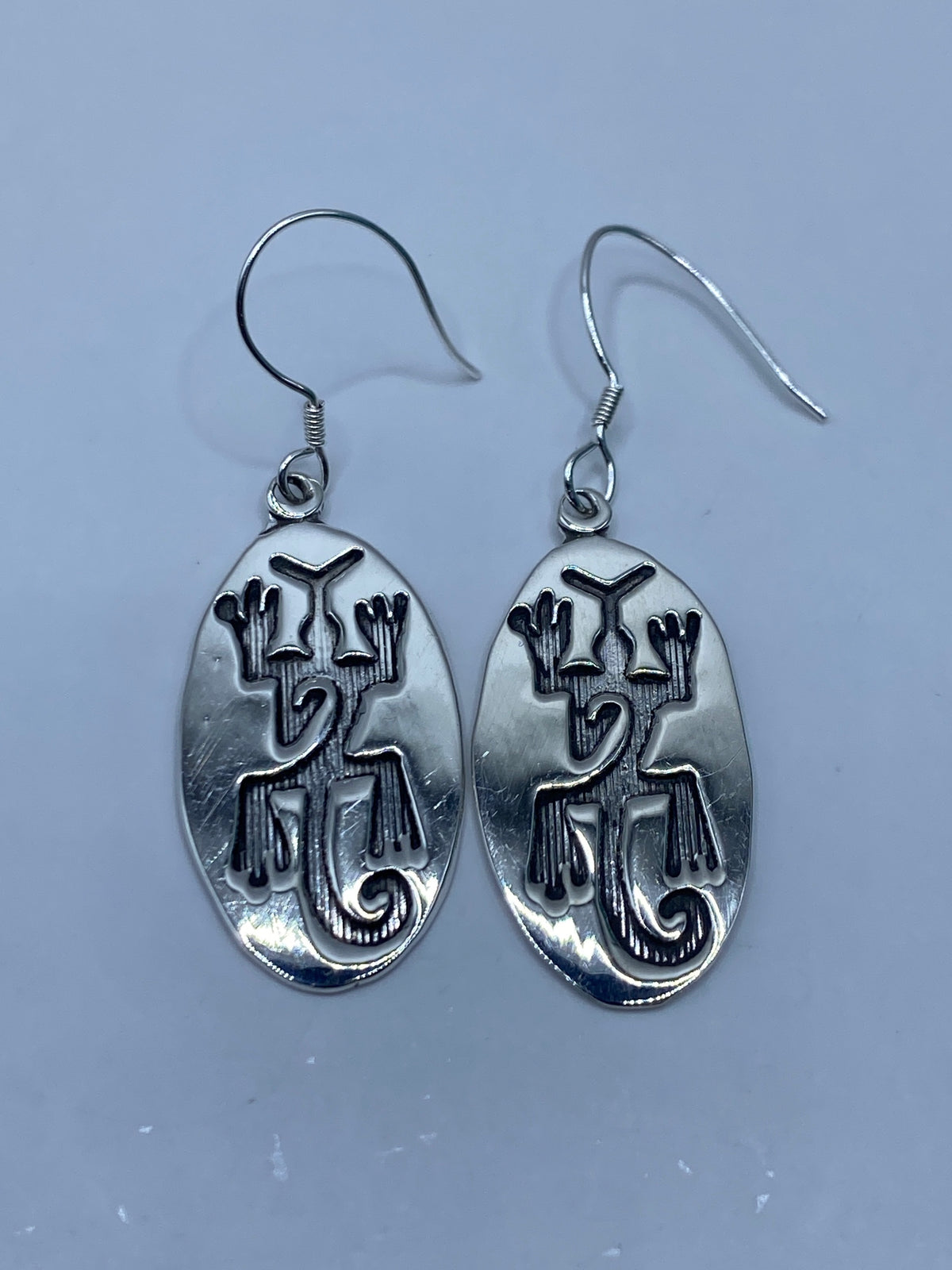 Aretes de Plata Repujados Prehispánicos — Taxco 925 — foto 5