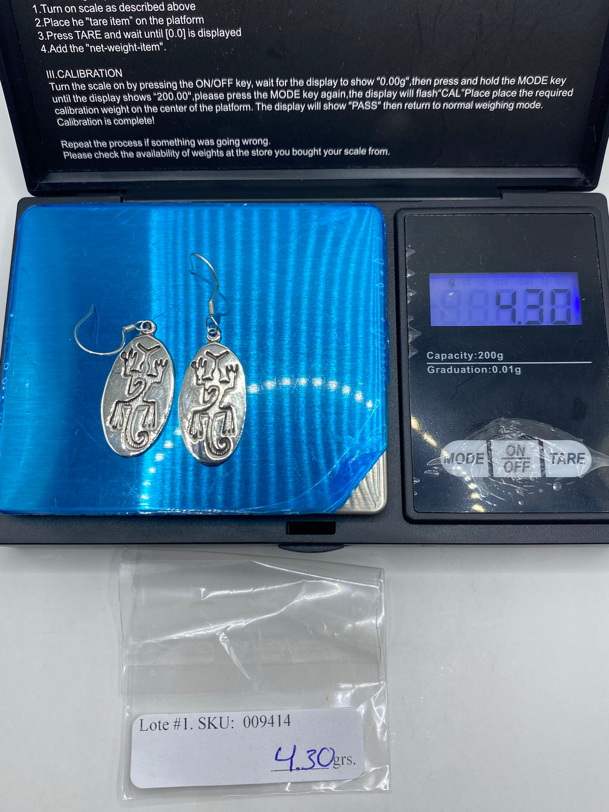 Aretes de Plata Repujados Prehispánicos — Taxco 925 — foto 6