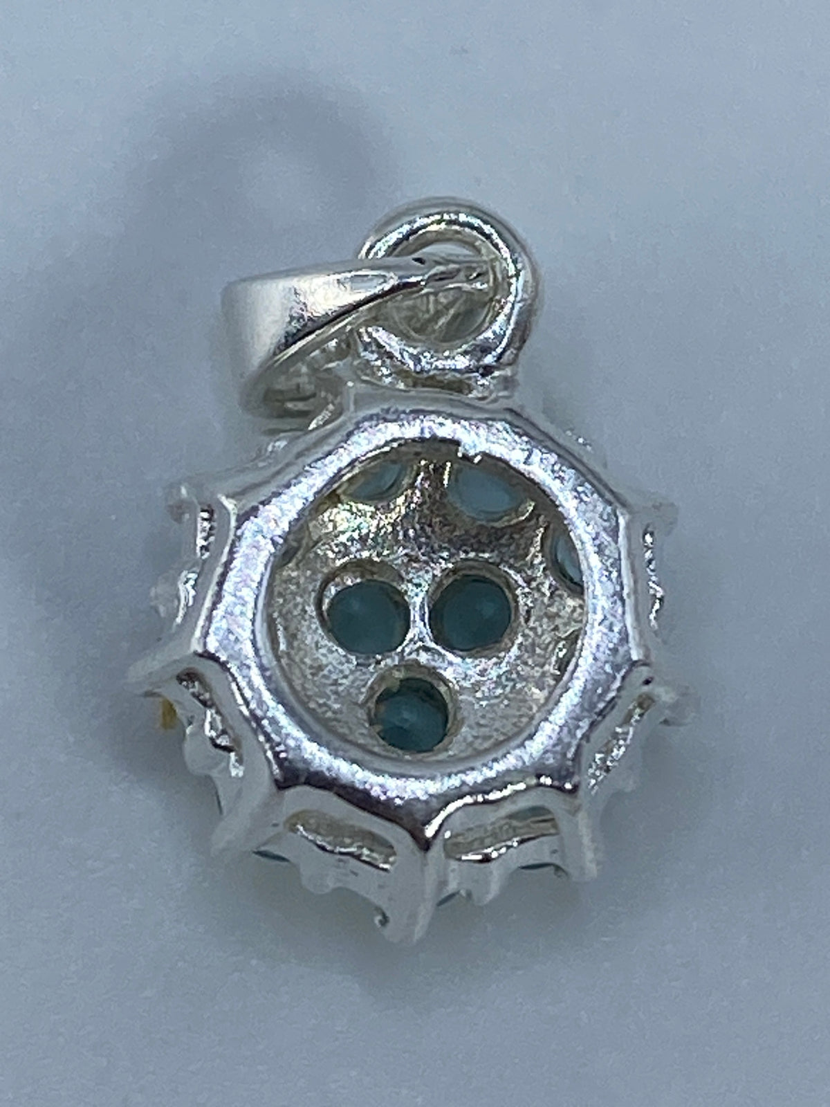Dije de Plata con Circonia Azul Cielo — Taxco 925 — foto 5