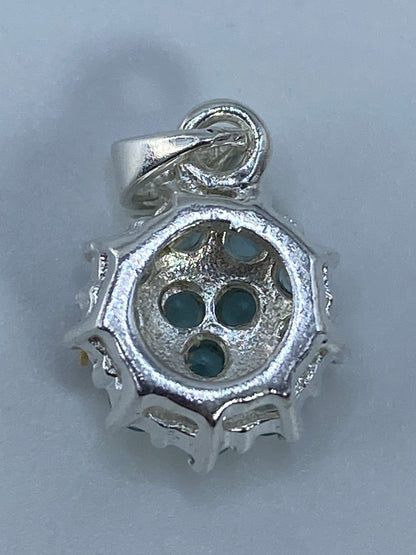 Dije de Plata con Circonia Azul Cielo — Taxco 925 — foto 5