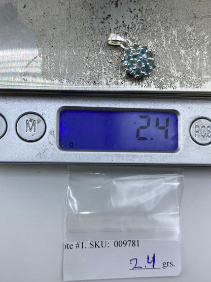 Dije de Plata con Circonia Azul Cielo — Taxco 925 — foto 6