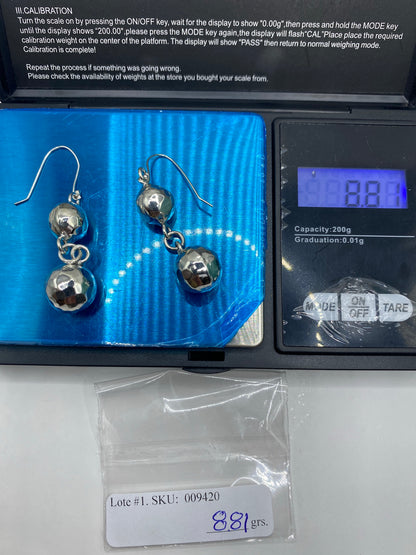 Aretes de Plata Esferas Facetadas — Taxco 925 — foto 6