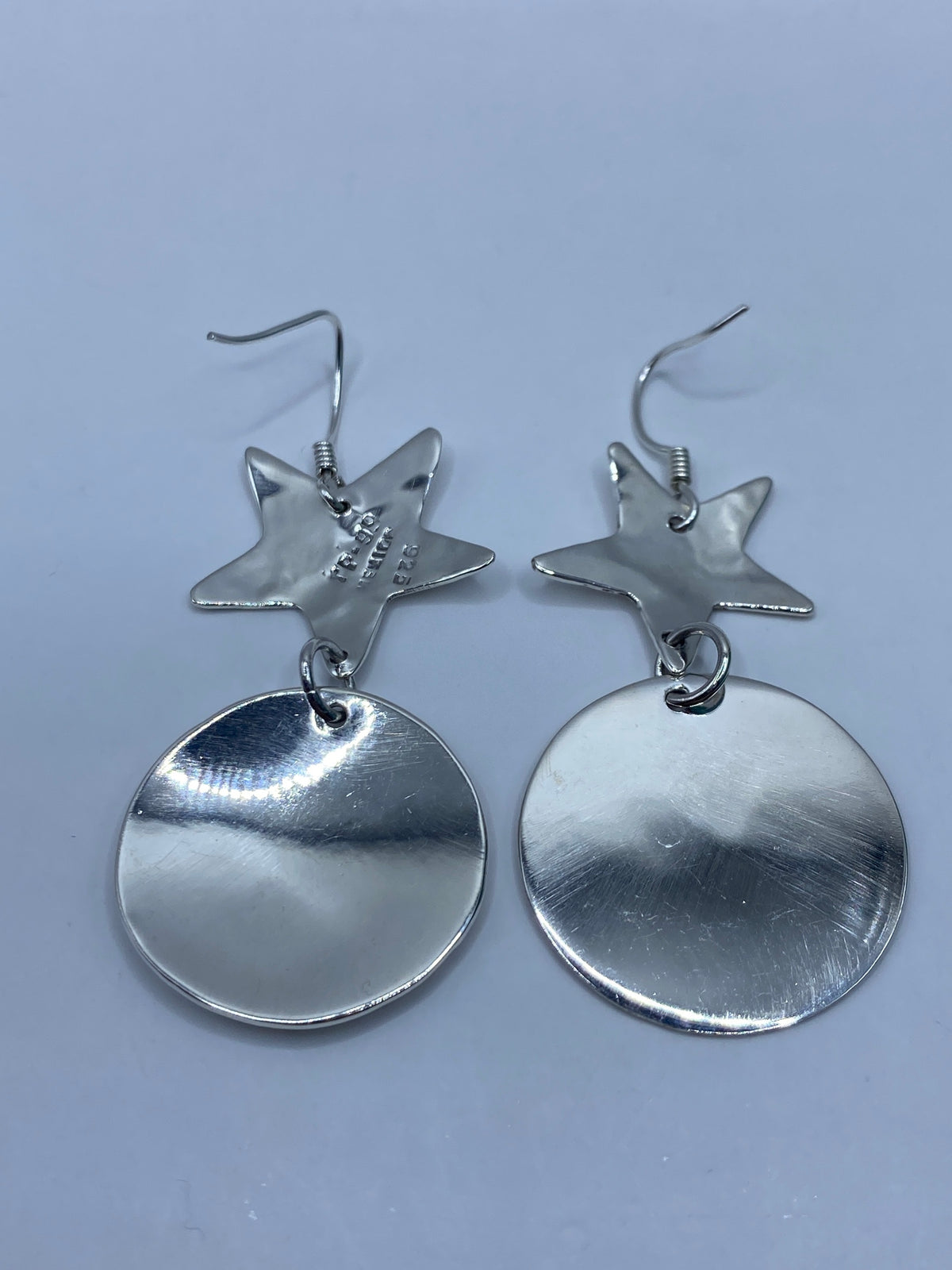 Aretes de Plata Estrella y Disco Espejo — Taxco 925 — foto 5