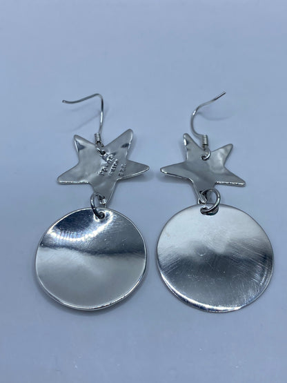 Aretes de Plata Estrella y Disco Espejo — Taxco 925 — foto 5