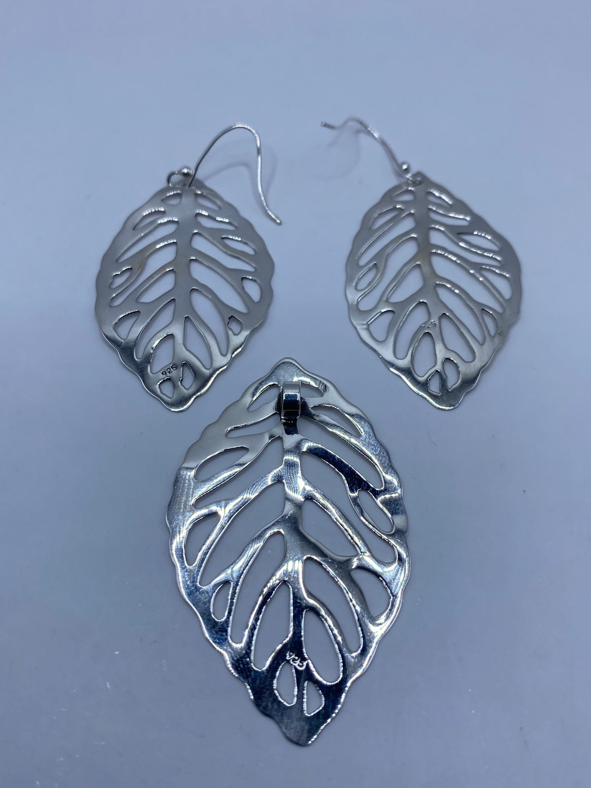 Aretes de Plata Calado Hojas — Taxco .925 — foto 5