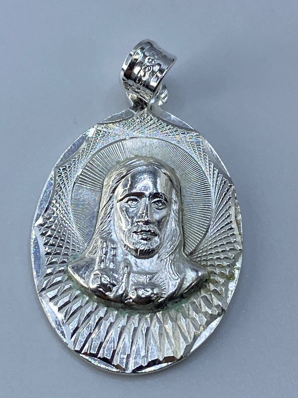Dije de Plata Repujado Religioso — Taxco 925 — foto 5