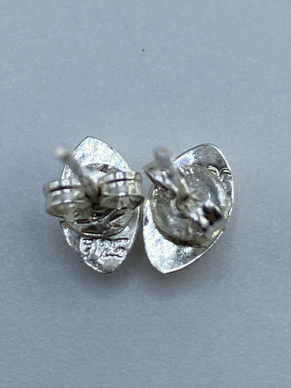 Aretes de Plata con Ópalo de Fuego Naranja — Taxco 925 — foto 5